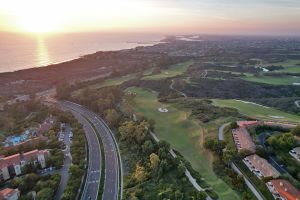Pelican Hill (South) 1st Sunset Aerial